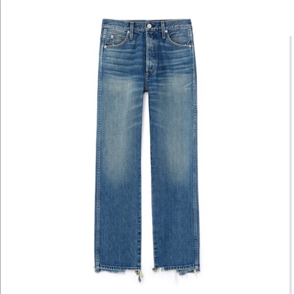 AMO Layla High-Rise Relaxed Straight-Leg Jeans